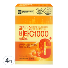 종근당건강 프리미엄 비타C 1000플러스, 100정, 4개