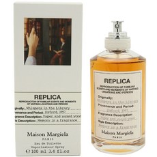 메종마르지엘라 레플리카 위스퍼 인 더 라이브러리 오 드 뚜왈렛, 100ml