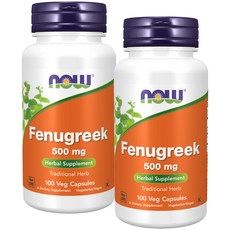 나우푸드 페누그릭 500mg 베지 캡슐 비건, 100개입, 2개