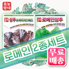 흥농상사 로메인 상추 씨앗 2종세트 적로메인상추 청 로메인상추 무료배송상품