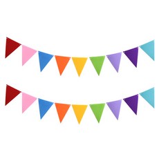 파티해 펠트 삼각 파티가랜드 2p, 레인보우
