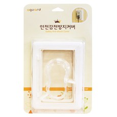 아가드 안전감전방지 돌출형 콘센트커버, 투명, 1개