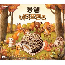 몽쉘 너티프렌즈 12p, 408g, 1개