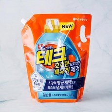 [메가마트]LG 테크 호르몬특유취 제거 세탁세제 리필 일반용 2L(1+1)행사, 1개