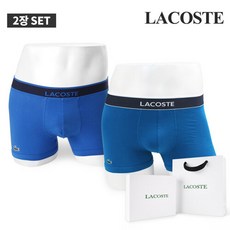 라코스테 언더웨어 스트레치 코튼 드로즈 2장 선물세트 LJ