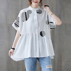 여름 셔츠 블라우스 지오차이나BL