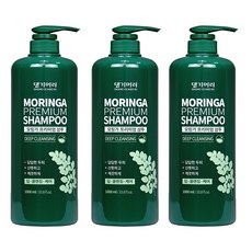 댕기머리 모링가 대용량 프리미엄 한방샴푸 1 000ml (강력한 세정력으로 기름진 두피를 산뜻하고 깨끗하게 세정해 주는 프리미엄 샴푸), 3개, 1000ml
