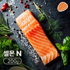 [셀몬오] ASC인증 항공직송 생연어 등뱃살 200g 셀몬엔(N), 1개
