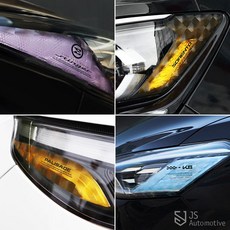 JS automotive 전차종 리플렉터필름 헤드라이트 램프 눈화장 데칼 스티커 포인트튜닝 랩핑 보호커버 간편부착 셀프 드레스업 용품 모음, 쉐보레_트레일블레이저-블루