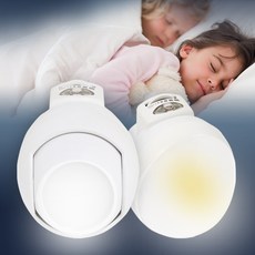 이로홈 LED 실내등 취침등 무드등 수유등 수면등 콘센트 조명 간접 벽등 밝기조절 무선 센서 아기, B형 표준형-주광색(하얀빛)