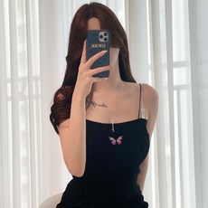 레몬티 키치 나비 끈나시 lkf21324