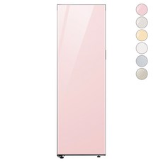 [색상선택형] 삼성전자 비스포크 좌힌지 냉동고 방문설치, RZ34A7805AP, 글램 핑크