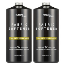 쿤달 초고농축 섬유유연제 아로마에디션 라임바질앤만다린향, 2개, 1580ml