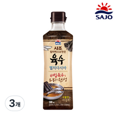 사조 멸치다시마 육수, 500ml, 3개