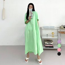 매드시스터 모스트 빅 롱 맥시 여성 오버핏 원피스