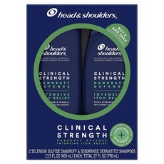 해드앤숄더 클리니컬 스트렝스 비듬 가려움 완화 샴푸 400ml 1팩(1PACK) 2팩(2PACK) Head & Shoulders Clinical, 2. 비듬가려움완화 샴푸 400ml 2PACK
