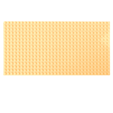 레고판 듀플로판 레고 듀플로 놀이판 12.8 x 25.7 cm, 레고판 LB003 - 베이지
