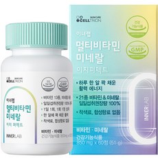 셀트리온 이너랩 멀티비타민 미네랄 이지퍼펙트, 51g, 1개, 60정