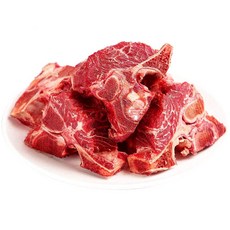 (배터짐) 곡물 소목뼈 2kg 소갈비 소꼬리 스지 소사태 양지 사골 아롱사태 소사골 우족 잡뼈 소등심, 곡물 소목뼈2kg, 1개