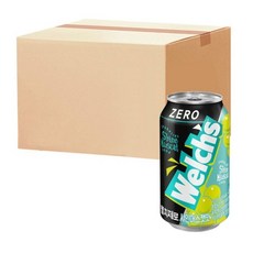웰치스 제로 샤인머스켓 355ml 24캔 박스 탄산 음료 고급 프리미엄 홈파티 가정용 사무실 회사 운동 갈증해소 음료수
