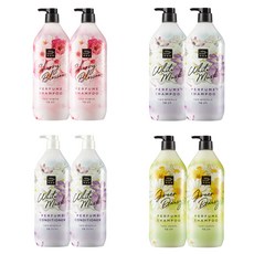 1+1 미쟝센 퍼퓸 샴푸 대용량 1100ml /체리/화이트/그린, 8.그린데이지 퍼퓸 컨디셔너 1100ml x2