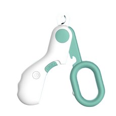 딩동펫 반려동물 LED 안전 발톱깎이 105 x 62 x 15 mm, 그린, 1개