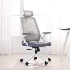 린백 LB221HA 사무용 컴퓨터 학생 책상 의자, LB221HWA-화이트바디, 그레이