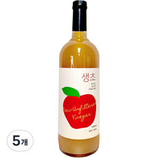 생생초 생초 사과, 1000ml, 5개