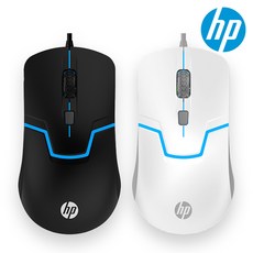 HP M100 Gaming Mouse 게이밍 마우스 블랙/화이트 공식판매점, 화이트, 단품