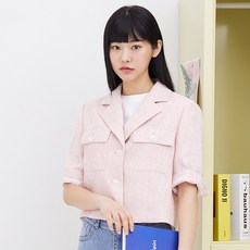 더틸버리 롤업 테이프 크롭 재킷 TN5M0JK01 145928