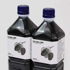 2023년산 햇오디즙 원웰빙 고창 오디 원액 100% 1L 2병 하늘수오디즙