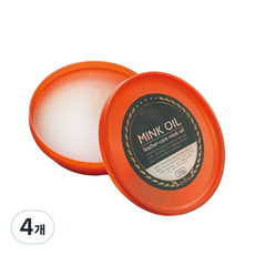 ONTON 가죽 컨디셔너 밍크 오일, 130ml, 4개