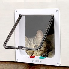 말썽쟁이여름 강아지 고양이 애견 펫 개 애완견 소형견 안전문 방묘문 견문 펫도어 방묘창 문 방충망 베란다펫도어 현관문 칸막이 캣도어 애견문 출입문 안전망, 화이트