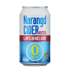 나랑드 사이다 제로 뚱캔 345ml 24개, 350ml