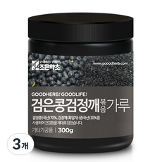조은약초 프리미엄 검은콩 검은깨 가루, 300g, 3개