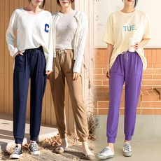 앤더데이 여성용 데일리 심플 조거팬츠