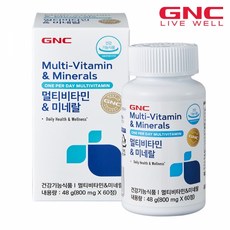 [GNC] 멀티비타민 앤 미네랄 K (60정) 60일분_(56666), 단품, 단품