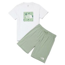 [노스페이스] 키즈 파티 크류 세트 NT7UN13S_WHT