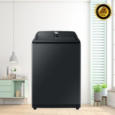 삼성전자 그랑데 통버블 세탁기 WA25B8377KV 25kg 방문설치, 블랙 케비어