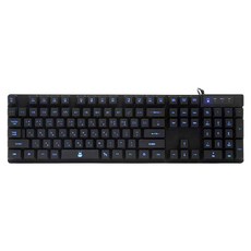 코시 백라이트 게이밍 키보드 KB1331G, 블랙, 일반형