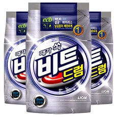 비트 드럼용 분말세제, 2.5kg, 3개