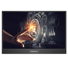 [쿠팡수입] 제우스랩 39.6cm FHD 리얼터치 휴대용 모니터 블랙, Z15ST