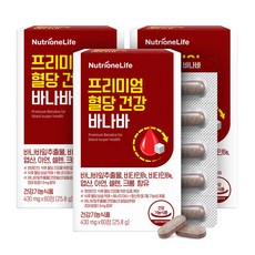 뉴트리원 프리미엄 혈당 건강 바나바 25.8g, 3개