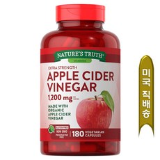 네이쳐스트루쓰 네이처스트루 애플 사이다 비니거 캡슐 1200mg 180정 [Nature's Truth Apple Cider Vinegar 1200mg], 1개