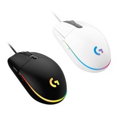 로지텍 유선 게이밍 광마우스 G102IC 2세대 Lightsync USB PC방에디션 벌크, 블랙, MU0054