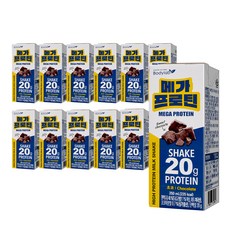 바디랩 단백질 쉐이크 메가프로틴 초코, 250ml, 12개