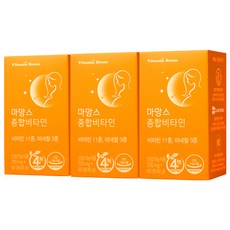 [비타민하우스(주)] 마망스 종합비타민 3병 6개월분, 60정