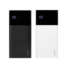 Morui Morui 4포트 LED 보조배터리 ML30 30000mAh, 블랙