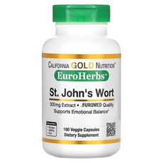 캘리포니아골드 뉴트리션 세인트 존스 워트 300mg 비건 캡슐 180정