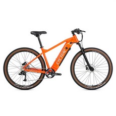 Twitter Ebike E300 Alu 합금 전기 자전거 eMTB 48V 500W 허브 모터 탈착식 배터리 포함 산악 2022 디자인, 28.주황색 - 275x18 - Torque 48V 5